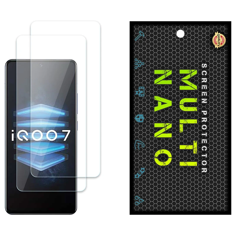 محافظ صفحه نمایش مولتی نانو مدل X-S2N مناسب برای گوشی موبایل ویوو iQOO 7 4G بسته دو عددی