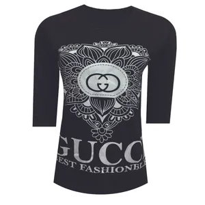 تی شرت آستین سه ربع زنانه مدل DKCOP 281