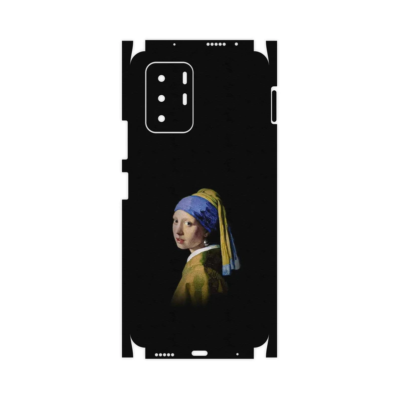 برچسب پوششی ماهوت مدل Girl with a Pearl Earring of Vermeer-FullSkin مناسب برای گوشی موبایل شیائومی Poco X3 GT 5G