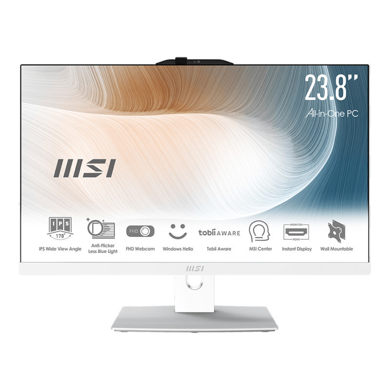 کامپیوتر همه کاره 23.8 اینچ لمسی ام اس آی مدل AM242TP 12M-i5 16GB 500GB Iris Xe-WL