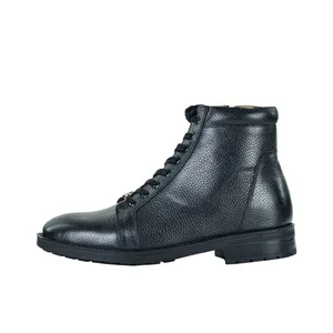 نیم بوت مردانه کرمانی مدل چرم فلوتر طبیعی دستدوز کد 658