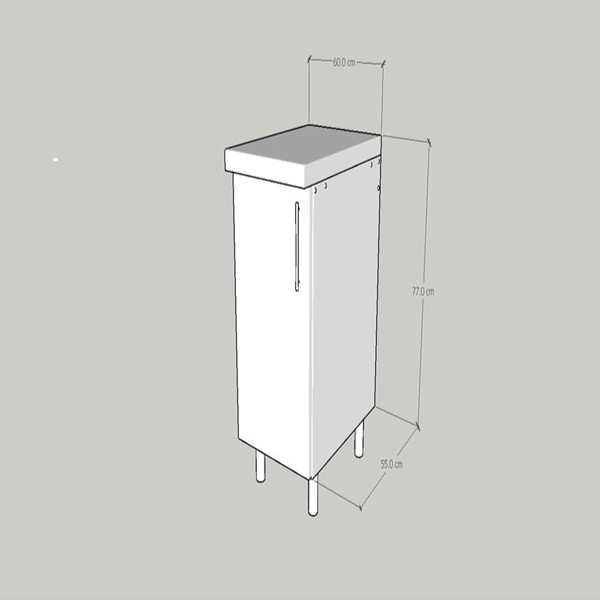 کابینت زمینی تی اس تی مدل 60 cm کد 624