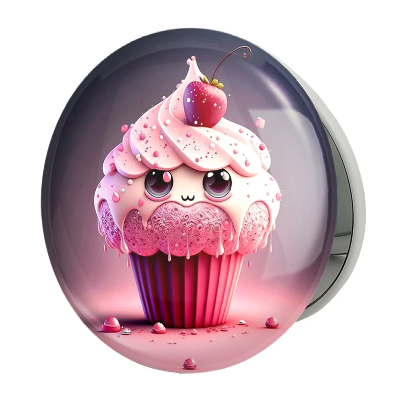 آینه جیبی خندالو طرح کاپ کیک مدل تاشو کد 28827