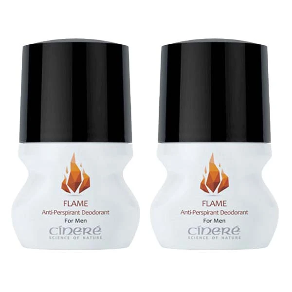 رول ضد تعریق مردانه سینره مدل Flame حجم 50 میلی لیتر مجموعه 2 عددی