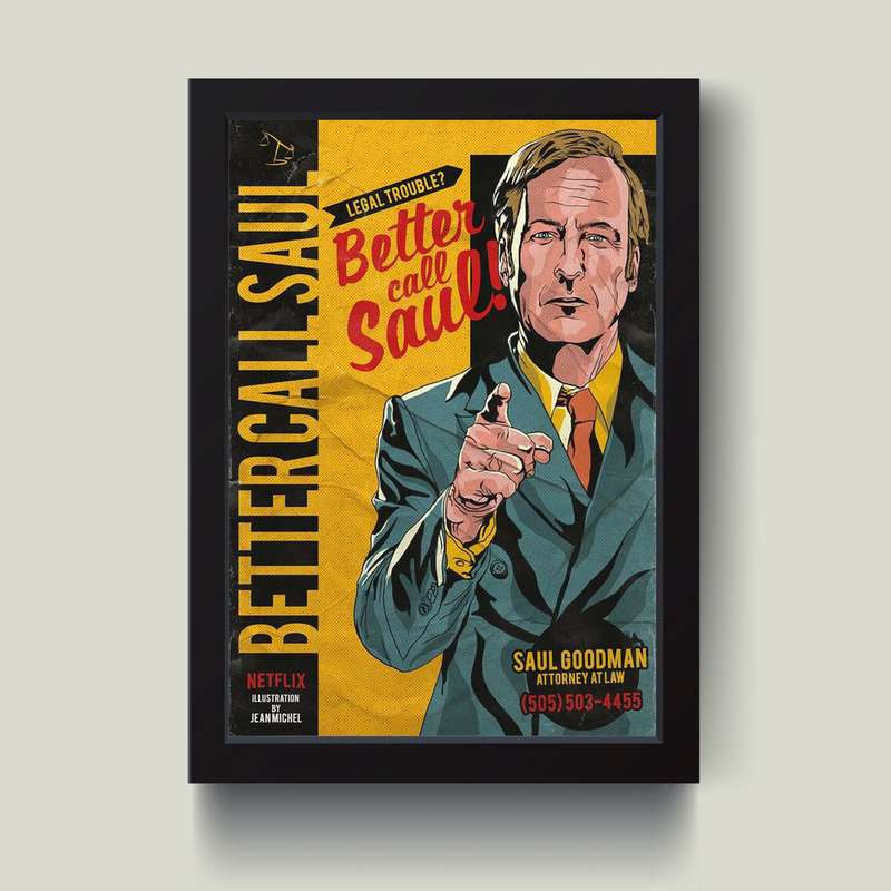 تابلو مدل Better call saul کد G14-31 تابلو مدل Better call saul کد G14-31