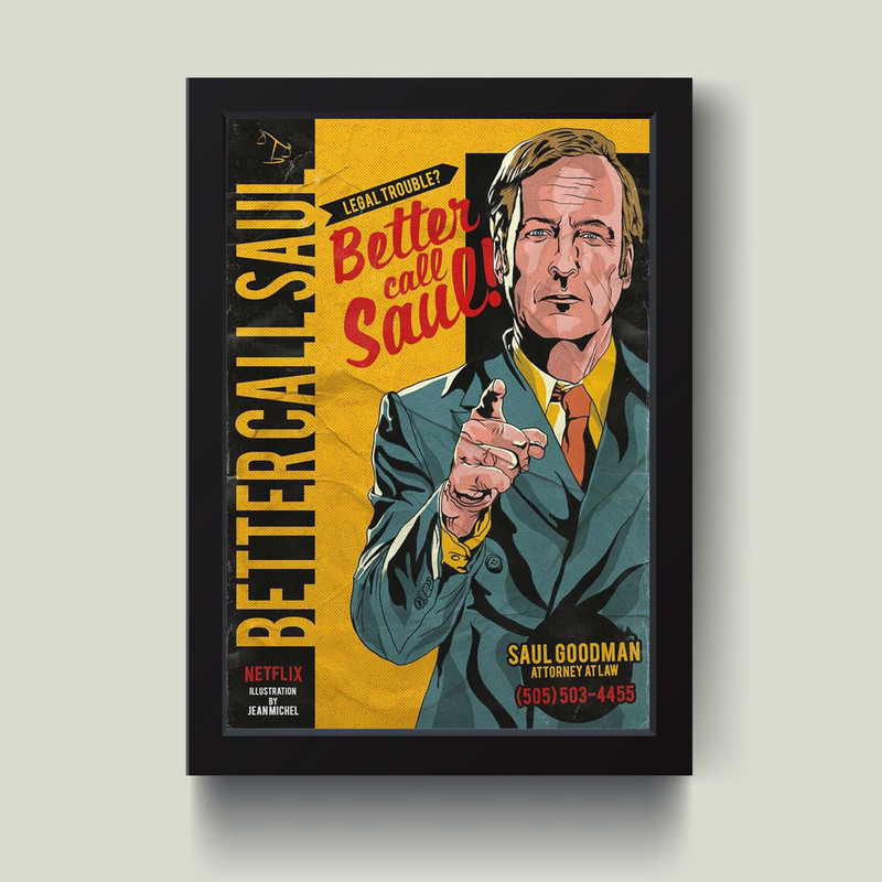 تابلو مدل Better call saul کد G14-31 تابلو مدل Better call saul کد G14-31