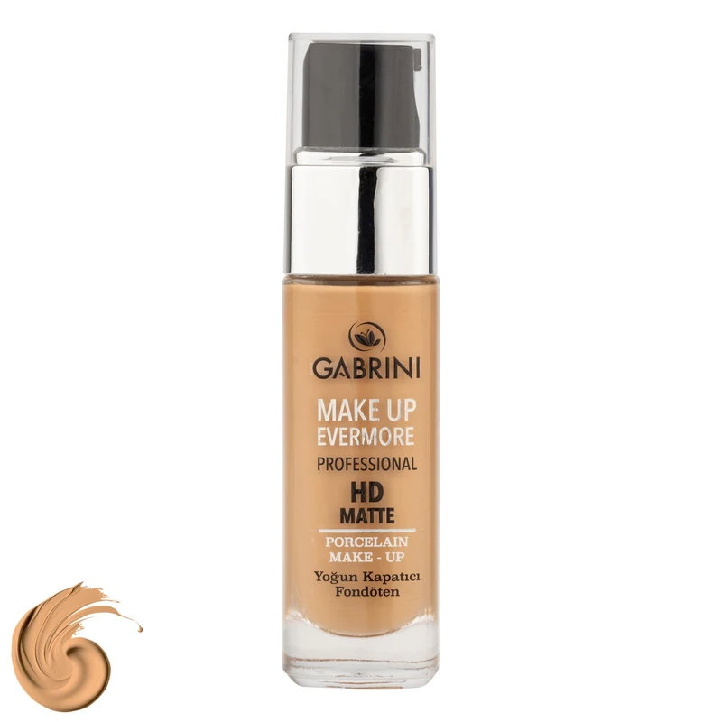 کرم پودر مایع کابرینی مدل HD شماره 04 مناسب برای انواع پوست حجم 30 میلی‌لیتر