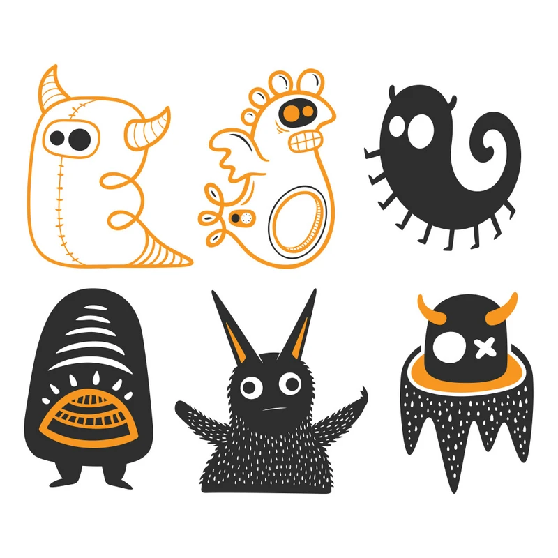 استیکر کلید و پریز مدل هیولاهای بانمک کد 15 بسته 6 عددی