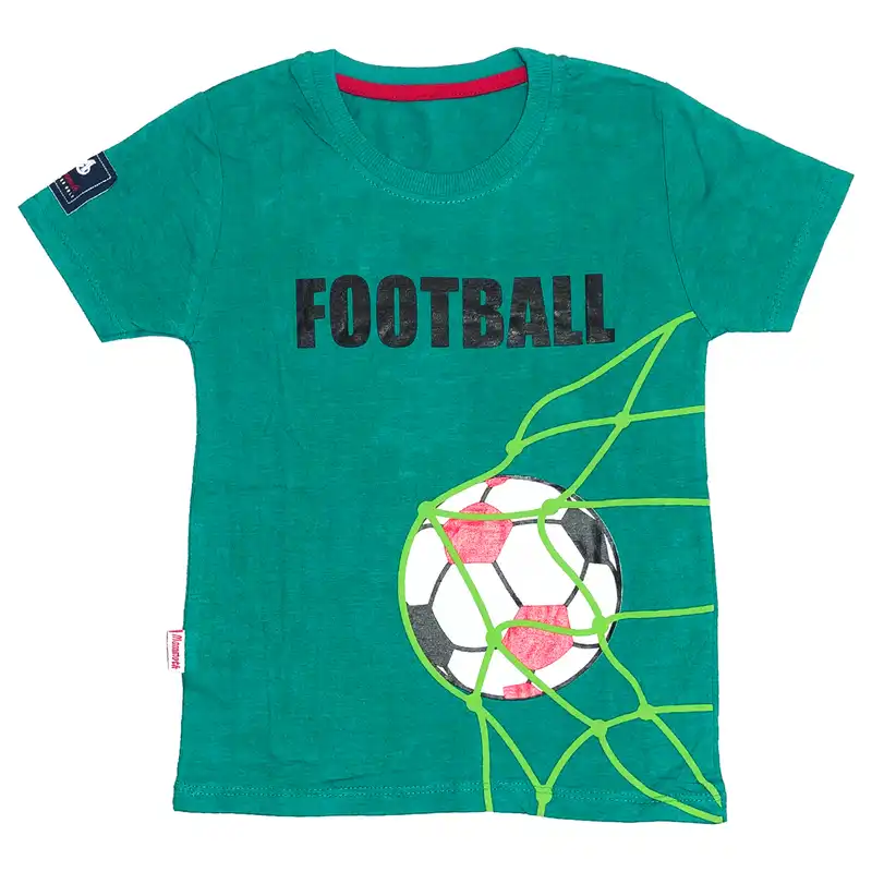 ست تی شرت و شلوارک پسرانه مدل فوتبال کد 1084