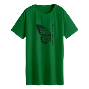 تی شرت لانگ زنانه مدل پروانه