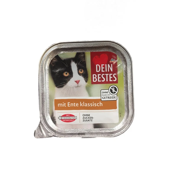 کنسرو غذای گربه دین بستس مدل اردک وزن 100 گرم