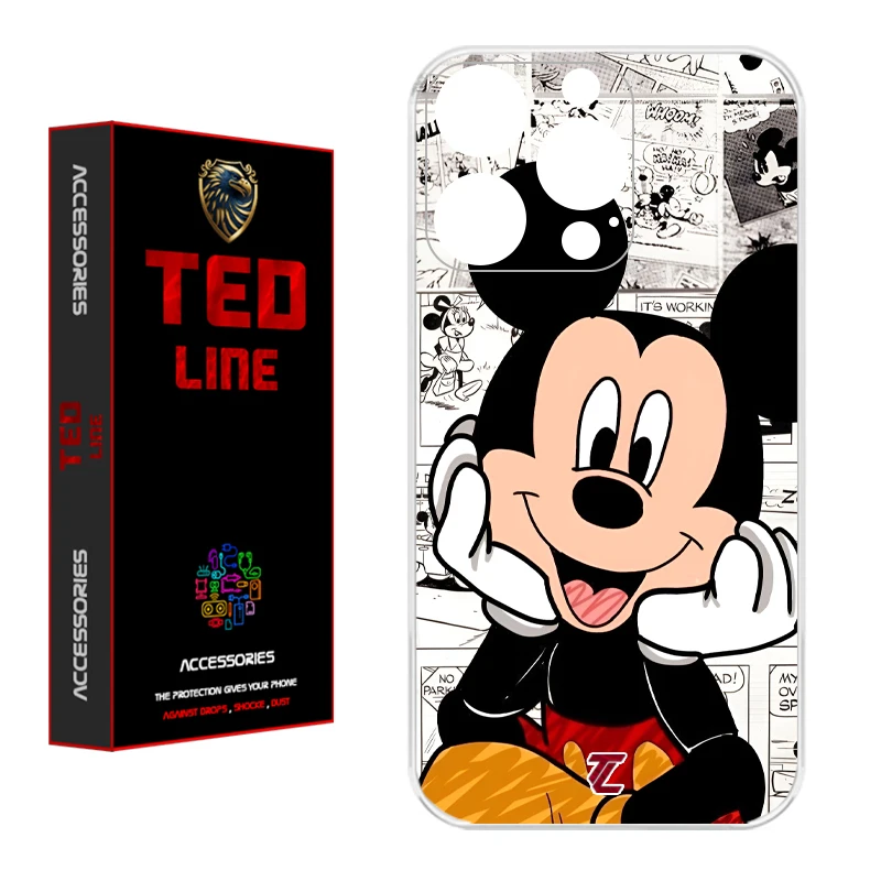 کاور تدلاین طرح میکی موس کد 1151 مناسب برای گوشی موبایل اپل Iphone 15 Pro
