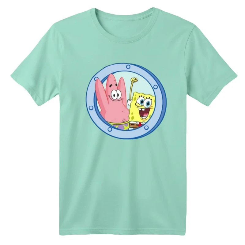 تی شرت آستین کوتاه بچگانه مدل باب اسفنجی کد ۱۱