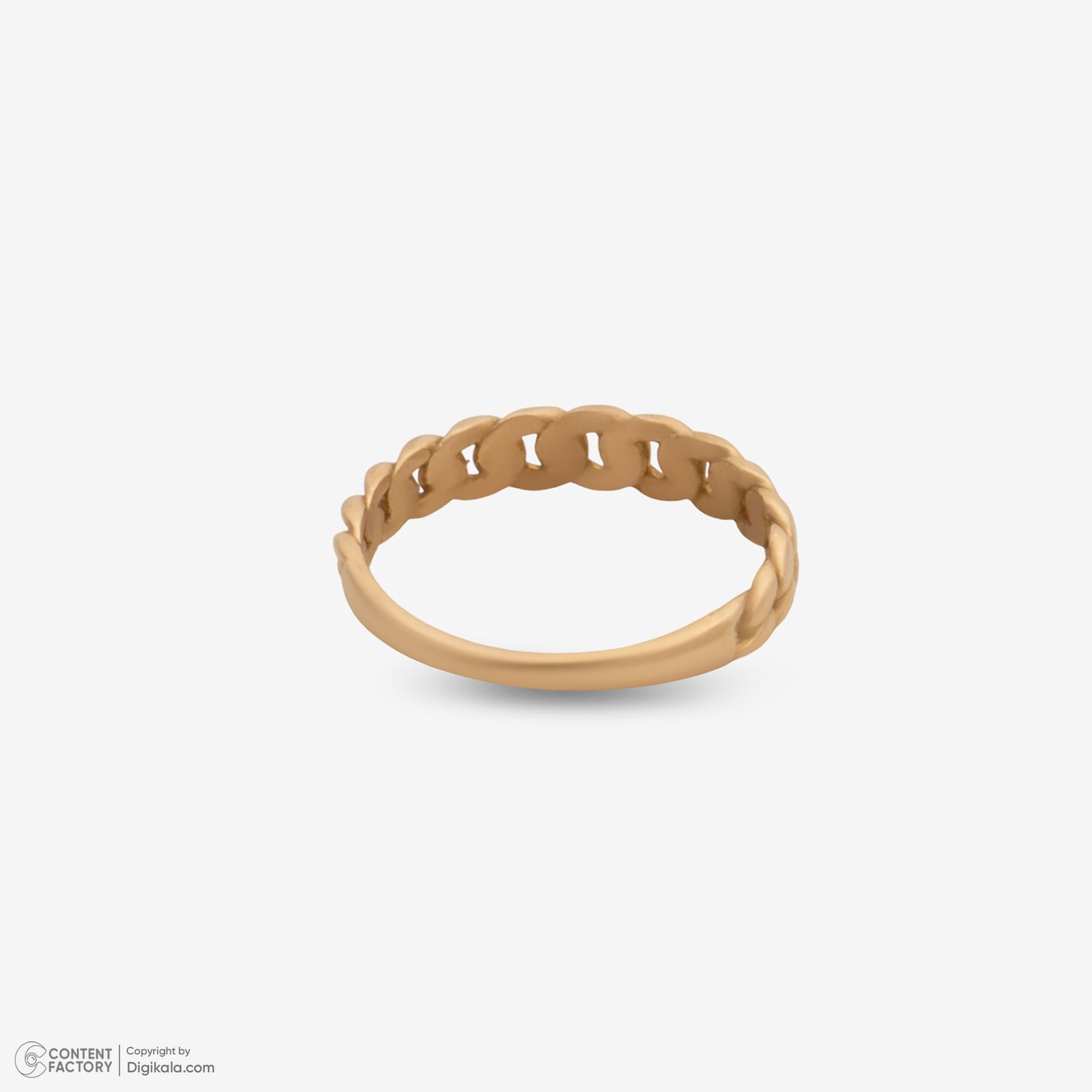 انگشتر طلا 18 عیار زنانه با طرح کارتیه حافا گلد مدل r015 سایز 53 -  - 2