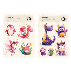 برچسب هیپوآرت مدل تم رنگی بسته 2 عددی