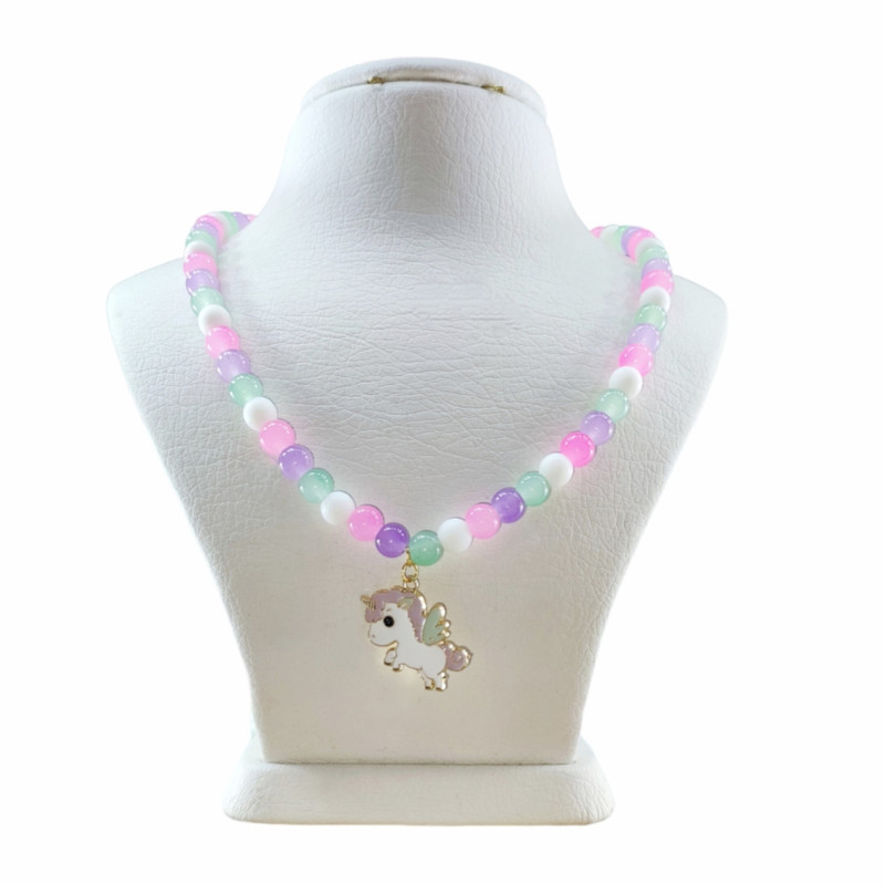 گردنبند دخترانه مدل یونیکورن تکشاخ بالدار گردنبند دخترانه مدل یونیکورن تکشاخ بالدار