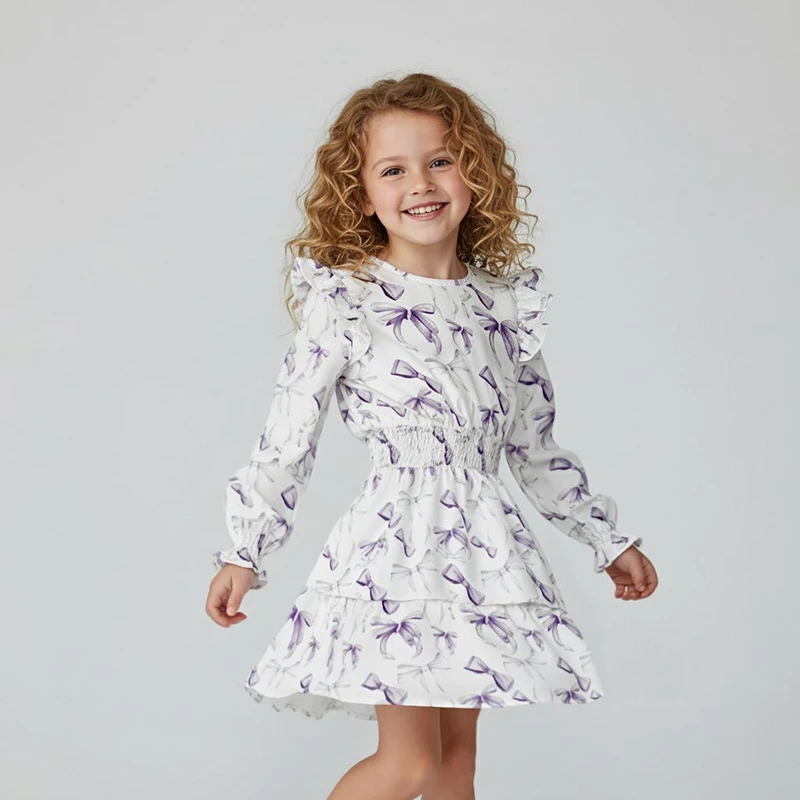 پیراهن آستین بلند دخترانه تیتیش مدل 2471619