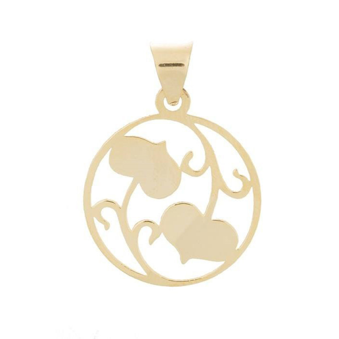 نیم ست طلا 18 عیار زنانه مدل دایره کد GH6350 نیم ست طلا 18 عیار زنانه مدل دایره کد GH6350