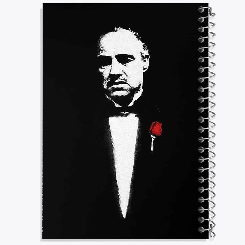 دفتر ژورنال نویسی 50 برگ خندالو مدل نقطه ای طرح پدرخوانده The Godfather کد 10145