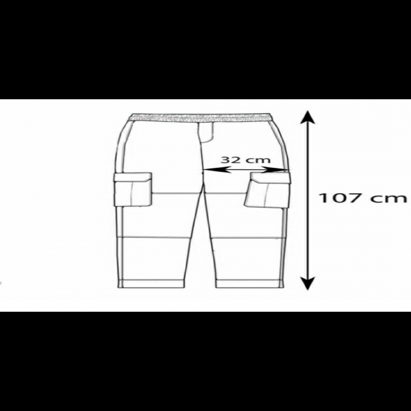 شلوار زنانه مدل کارگو شیش جیب کتان رنگ سفید