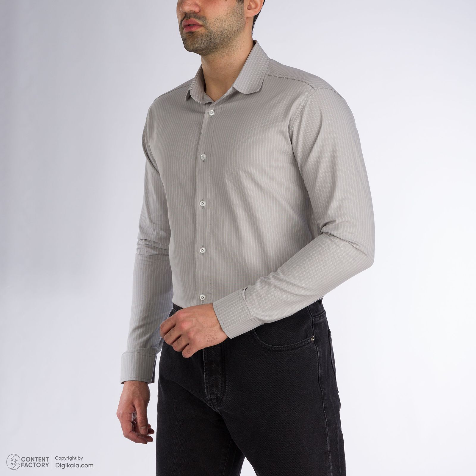 پیراهن آستین بلند مردانه باینت مدل 2261715-90 -  - 9