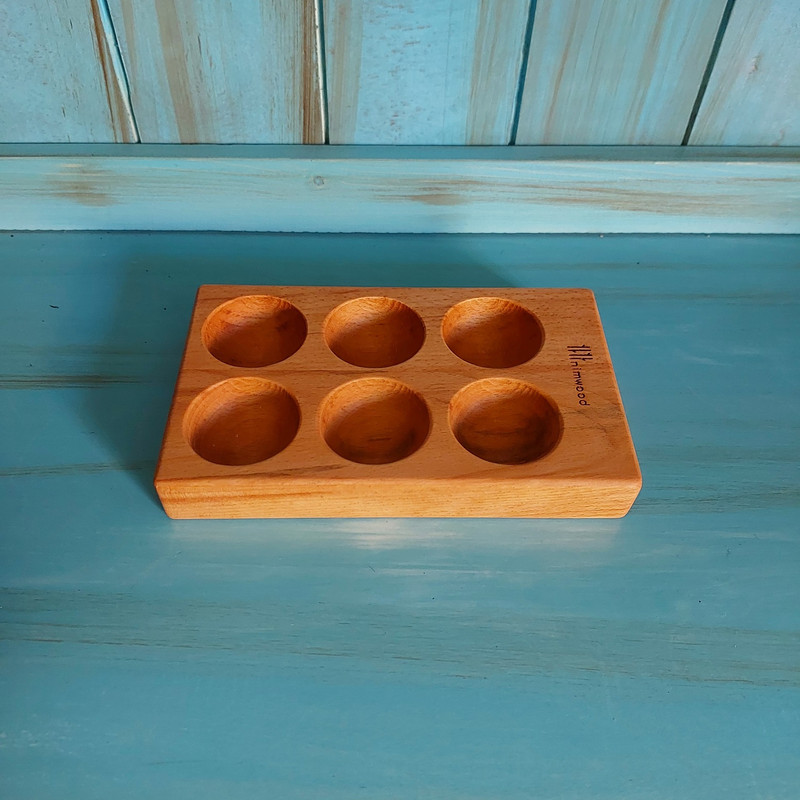 ظرف نگهدارنده تخم مرغ نیم وود مدل 6