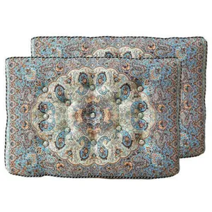 پشتی ترمه مدل شاه نشین طرح سالار بسته 2 عددی