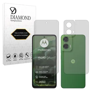 Diamond Tough model matte screen protector suitable for Motorola Moto G35 mobile phone along with the back protector