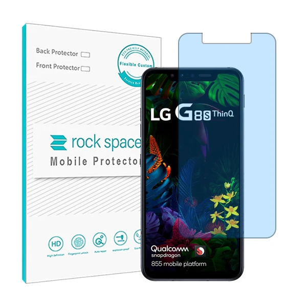 محافظ صفحه نمایش ضد اشعه آبی راک اسپیس مدل HyBLU مناسب برای گوشی موبایل ال جی G8S ThinQ 