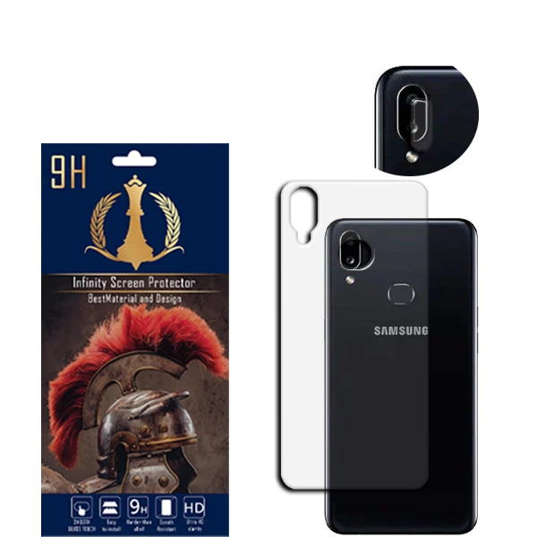 محافظ لنز دوربین اینفینیتی مدل A10S مناسب برای گوشی موبایل سامسونگ GALAXY A10S به همراه محافظ پشت گوشی