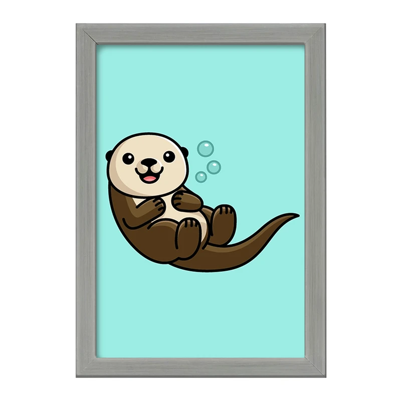 تابلو خندالو طرح حیوانات آبزی سمور آبی کد 28164