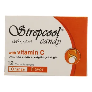 آبنبات سرماخوردگی با طعم اکالیپتوس و پرتقال استرپ کول بسته 12 عددی