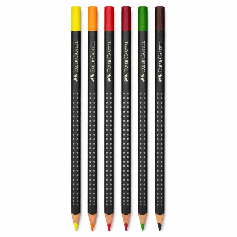 مداد رنگی 6 رنگ فابر کاستل مدل Art Grip