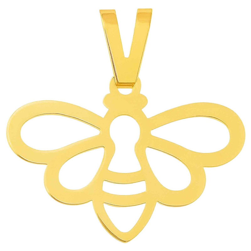 آویز گردنبند طلا 18 عیار زنانه گالری صادقی طرح زنبور