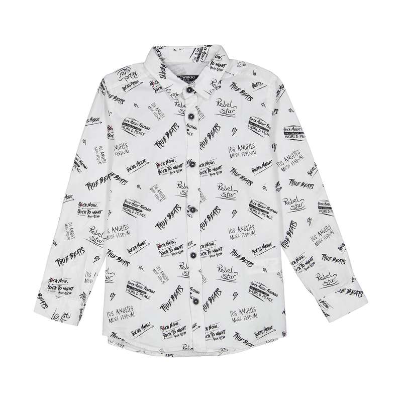 پیراهن پسرانه ال سی وایکیکی مدل 8W5595Z4-LU7-WHITEPRINTED