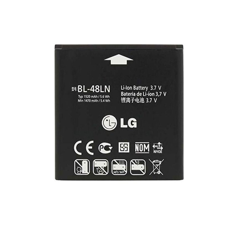 باتری موبایل مدل bl-48ln  ظرفیت 1520 میلی آمپر ساعت مناسب برای گوشی موبایل ال جی optimus 3d max