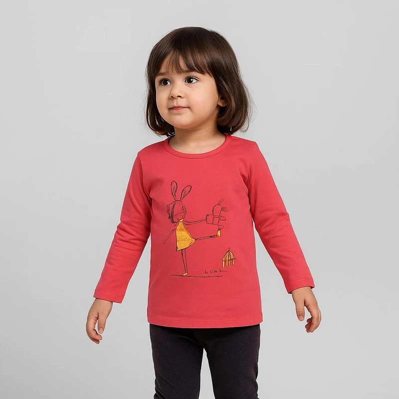 تی شرت دخترانه سون پون مدل 1391357-88