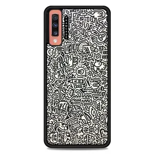 AKAM AMC-WSGA70-DOODLE17 Cover For Samsung Galaxy A70
