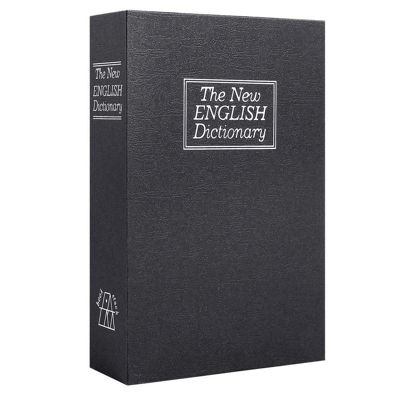 گاوصندوق مدل کتابی طرح دیکشنری قفل کلیدی وزن 1 کیلوگرم