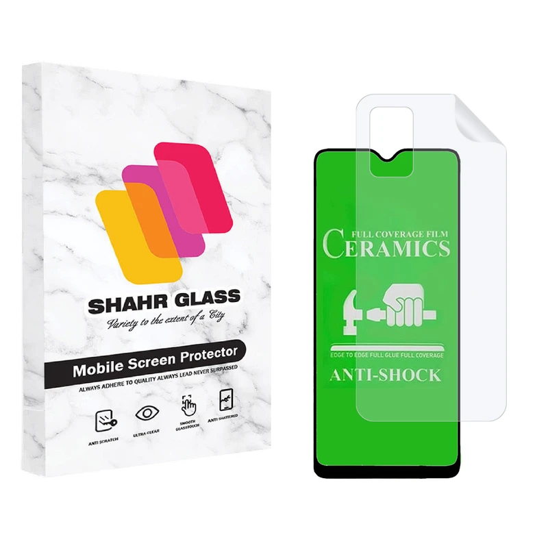محافظ صفحه نمایش شهر گلس مدل 2CRN مناسب برای گوشی موبایل سامسونگ Galaxy A03s به همراه محافظ پشت گوشی