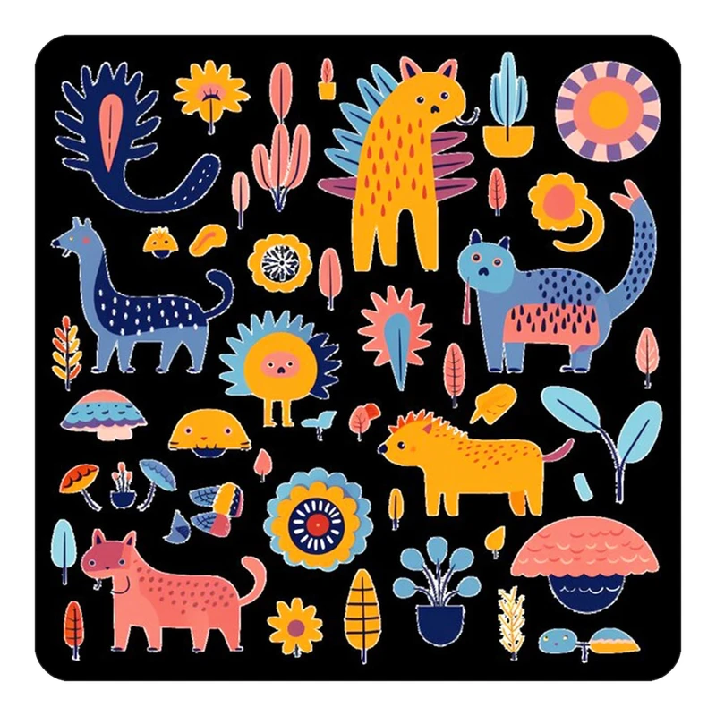 مگنت کاکتی طرح حیوانات رنگی مدل mp25977