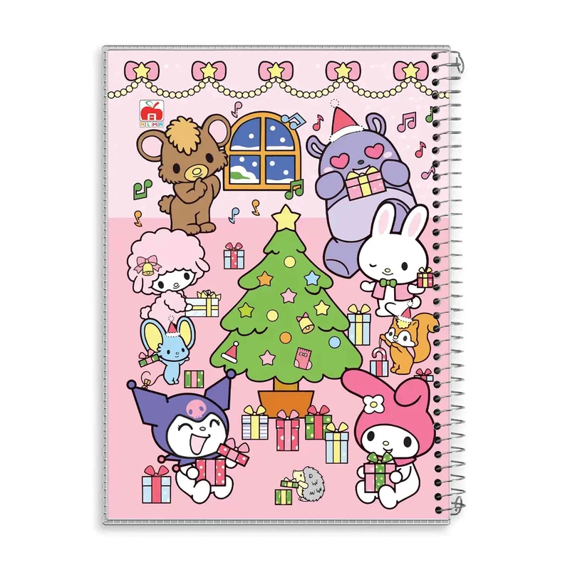 دفتر مشق 100 برگ آلما طرح CHRISTMAS مدل طلقی کد 7127