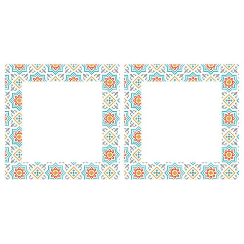 استیکر کلید و پریز گراسیپا طرح سنتی کد 01 بسته 2عددی