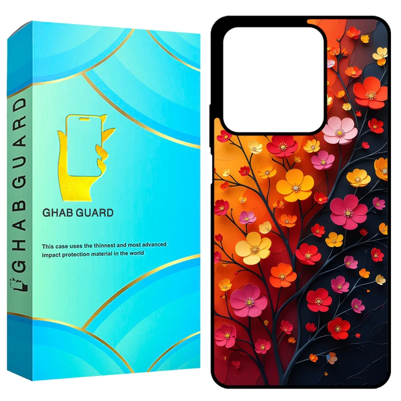 کاور قاب گارد طرح گل مدل GCHPN134 مناسب برای گوشی موبایل شیائومی Redmi Note 13 4G