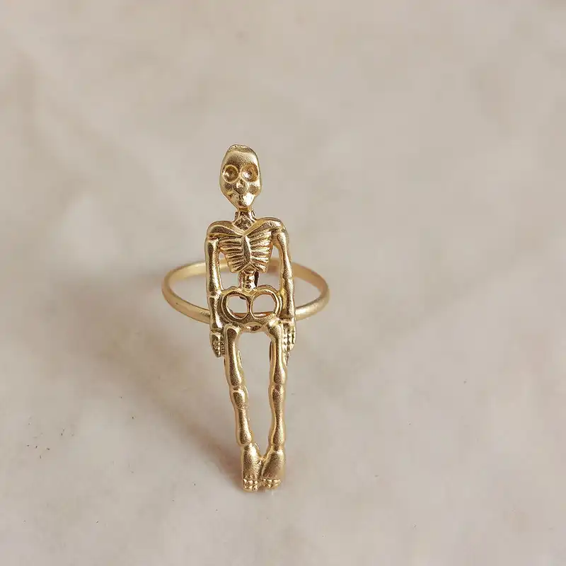 انگشتر مدل اسکلت GOL-ES12