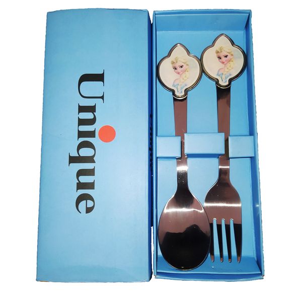 ست قاشق و چنگال کودک یونیک مدل فروزن ست قاشق و چنگال کودک یونیک مدل فروزن