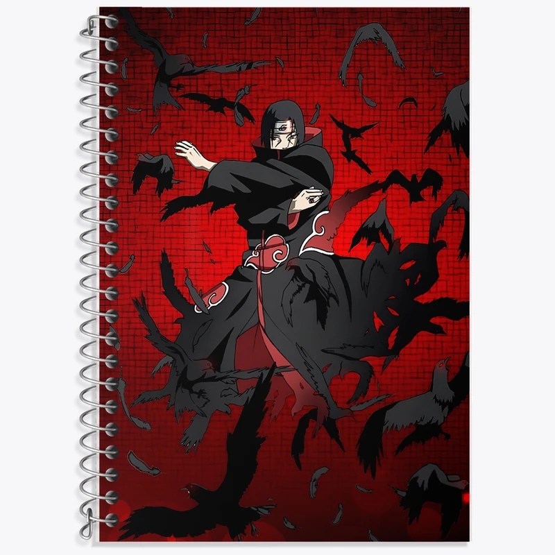 دفتر زبان 50 برگ خندالو مدل سه خط طرح انیمه ناروتو (Naruto) کد F5583