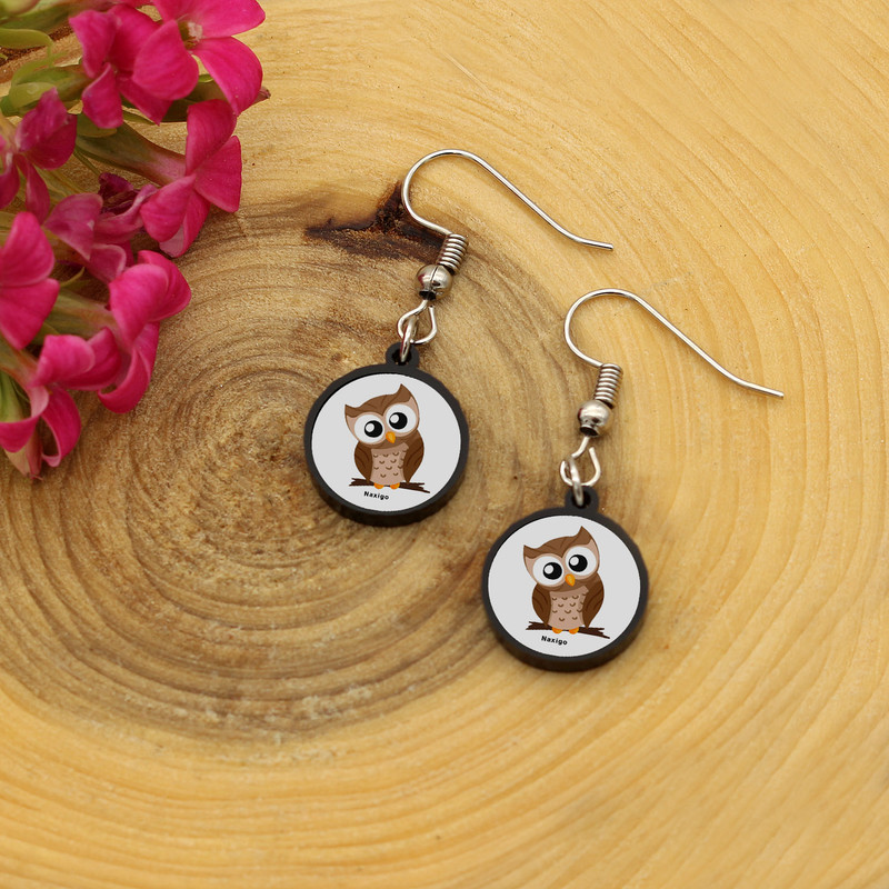 گوشواره زنانه ناکسیگو مدل شب تاب طرح جغد کد ES8138 گوشواره زنانه ناکسیگو مدل شب تاب طرح جغد کد ES8138