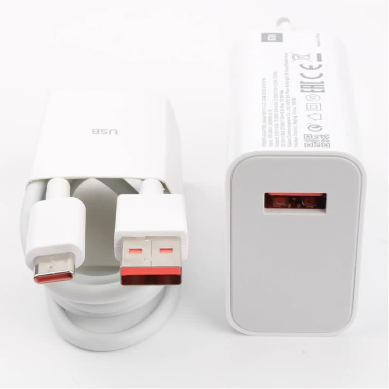 شارژر دیواری  مدل Mi 11 lite به همراه کابل USB-C