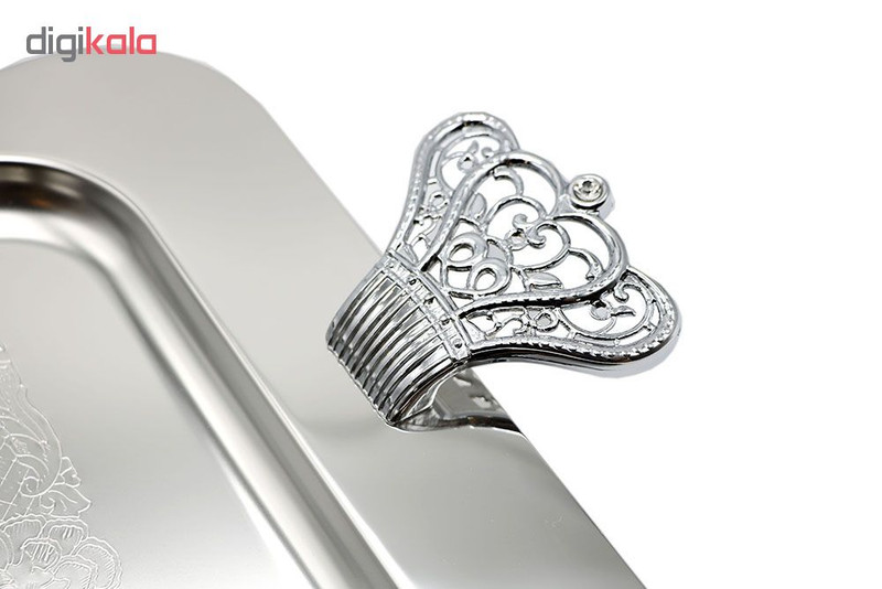 سینی جاسمینورا امپراطور مدل میرور دسته نقره ای کد 325-1